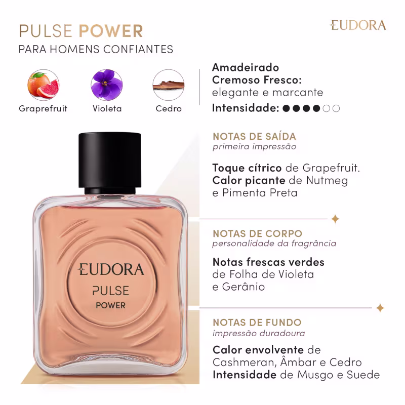 Combo Pulse Power Desodorante Colônia 100ml + Sacola M 2