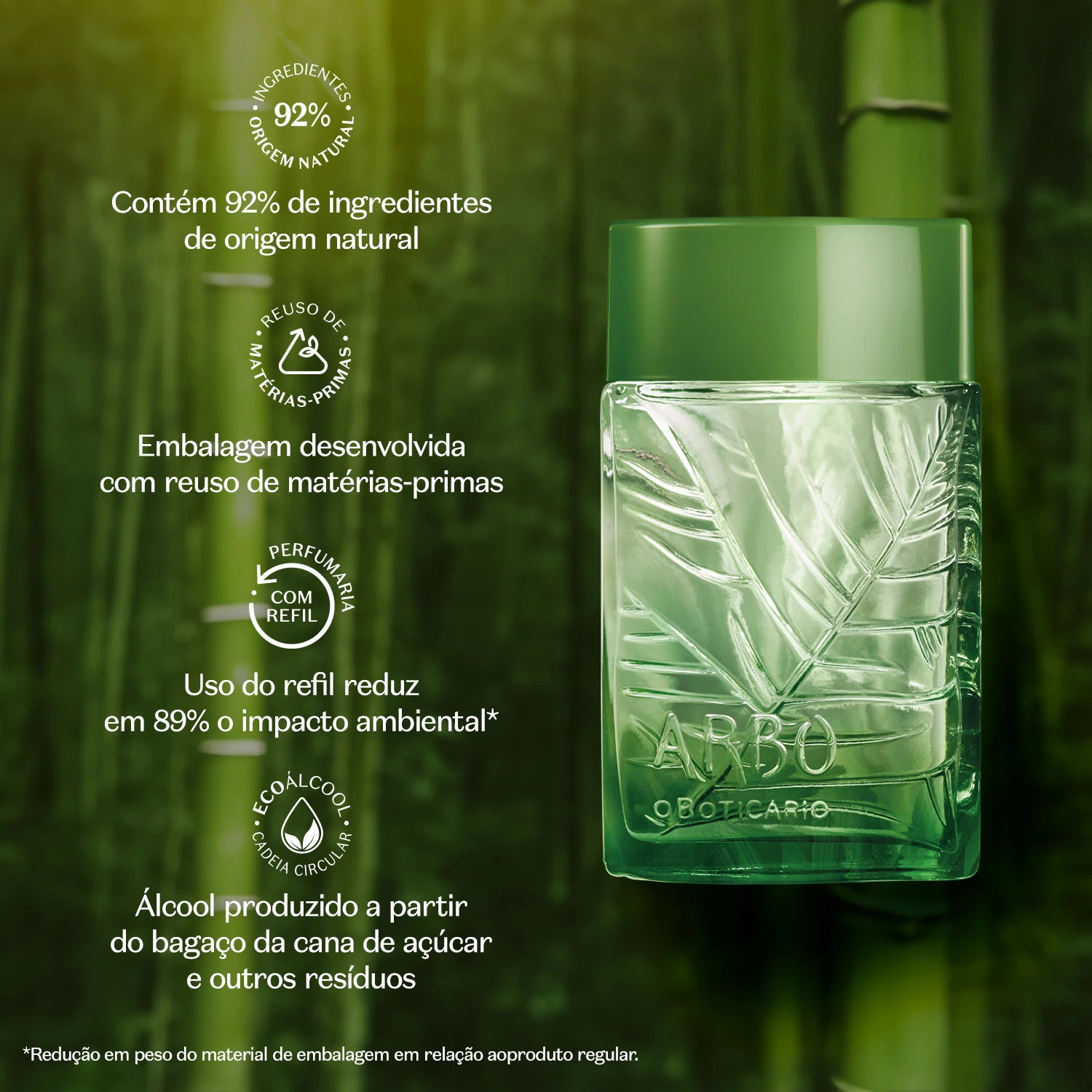 Arbo Puro Desodorante Colônia 100Ml 2