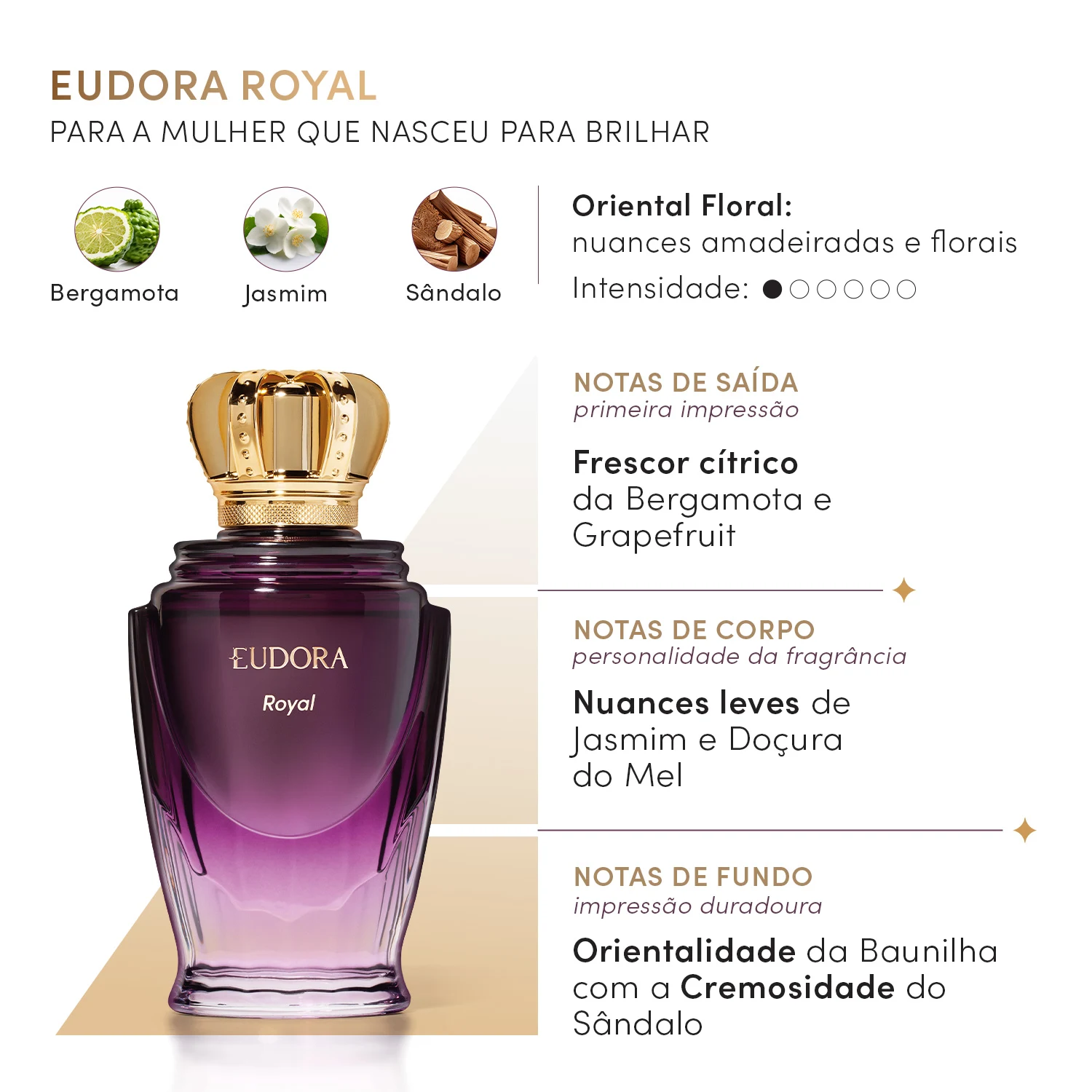 Eudora Royal Desodorante Colônia Feminino 100Ml 3