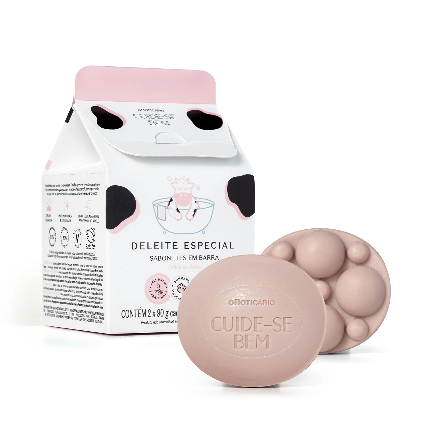 Sabonetes Em Barra Cuide-Se Bem Deleite 2X90G