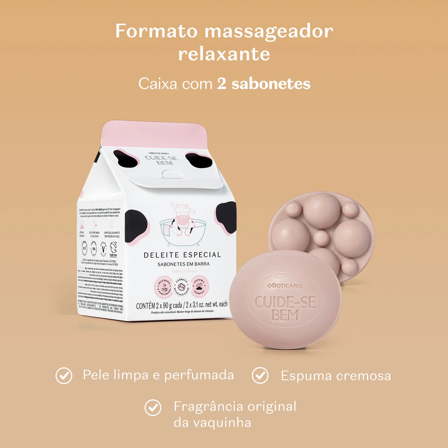 Sabonetes Em Barra Cuide-Se Bem Deleite 2X90G 2