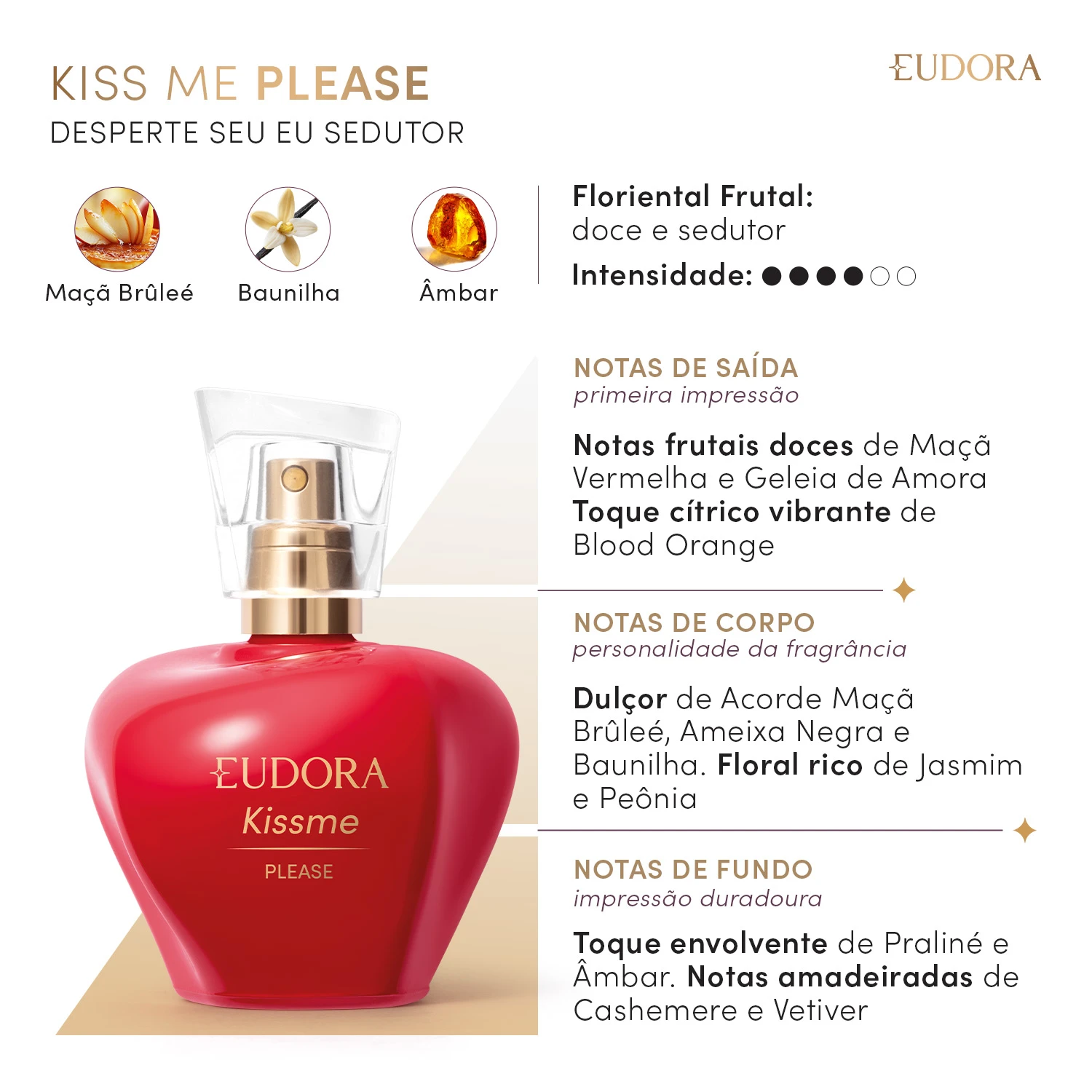 Kiss Me Please Desodorante Colônia 50Ml 2