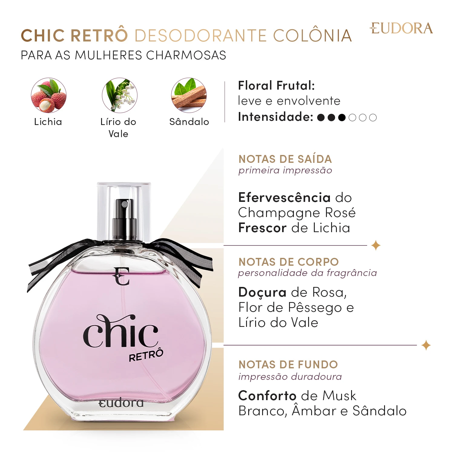 Chic Retrô Colônia Desodorante 95Ml 2