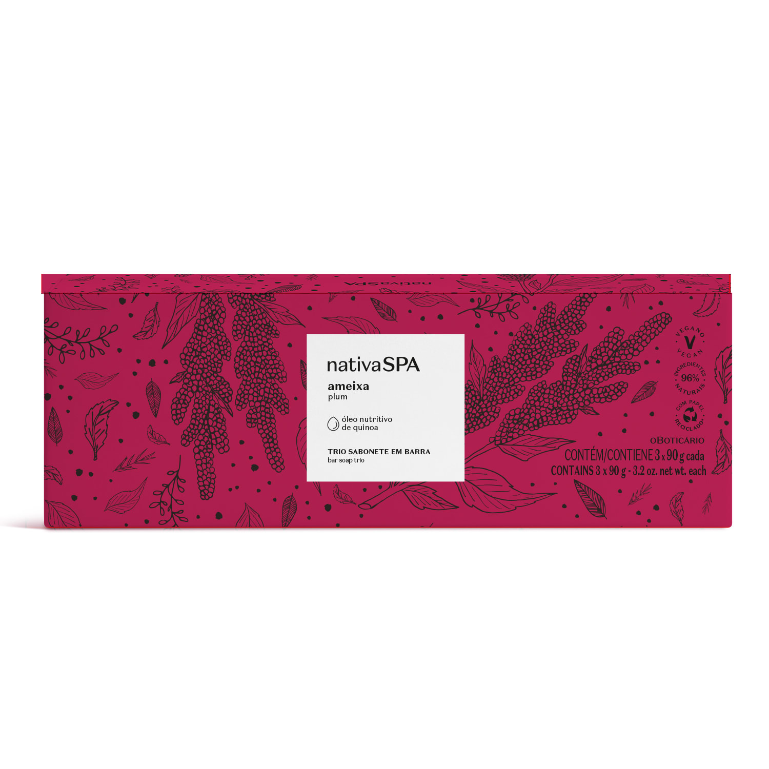 Sabonetes Em Barra Ameixa Plum 3X90G