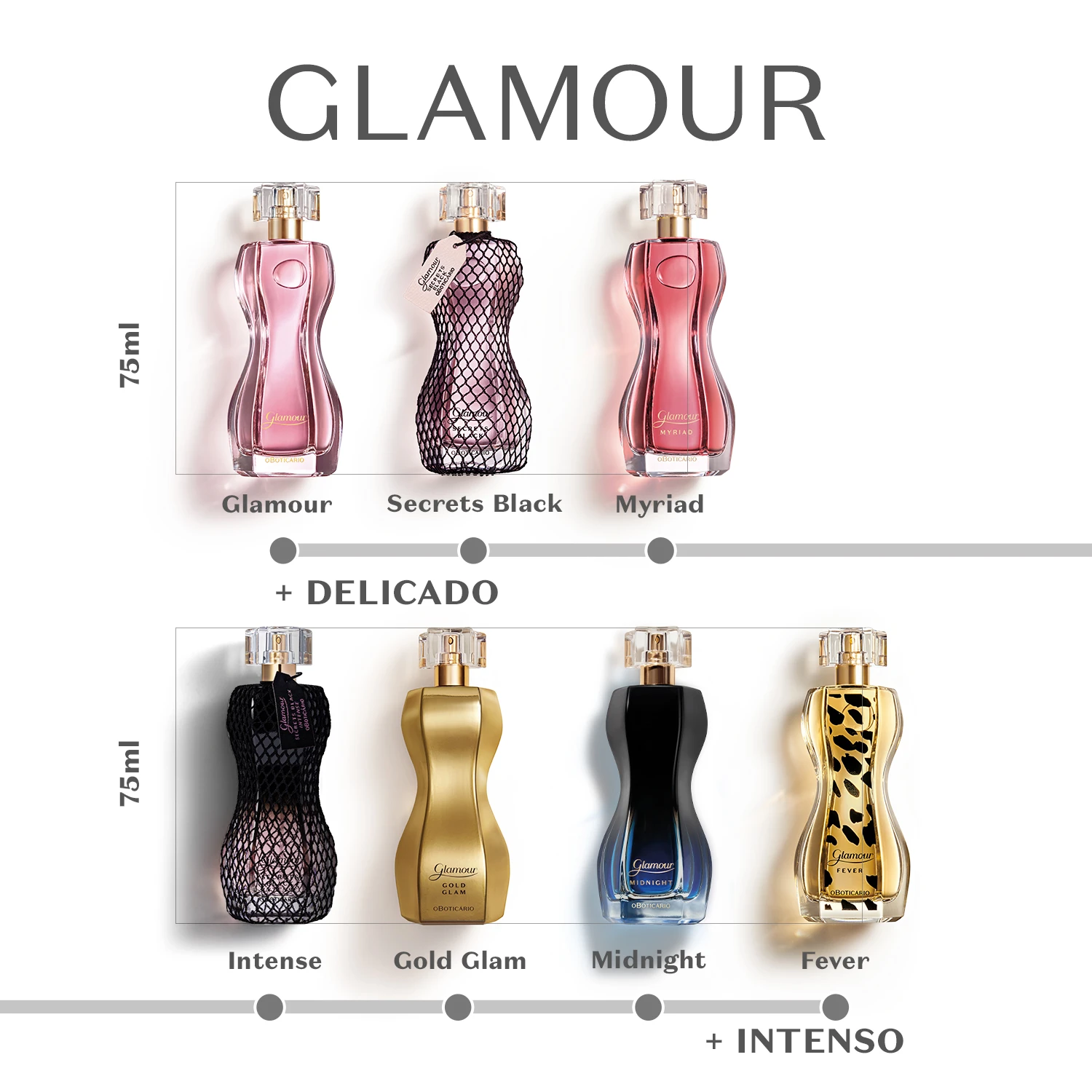 Glamour Secrets Black Desodorante Colônia 75Ml 2