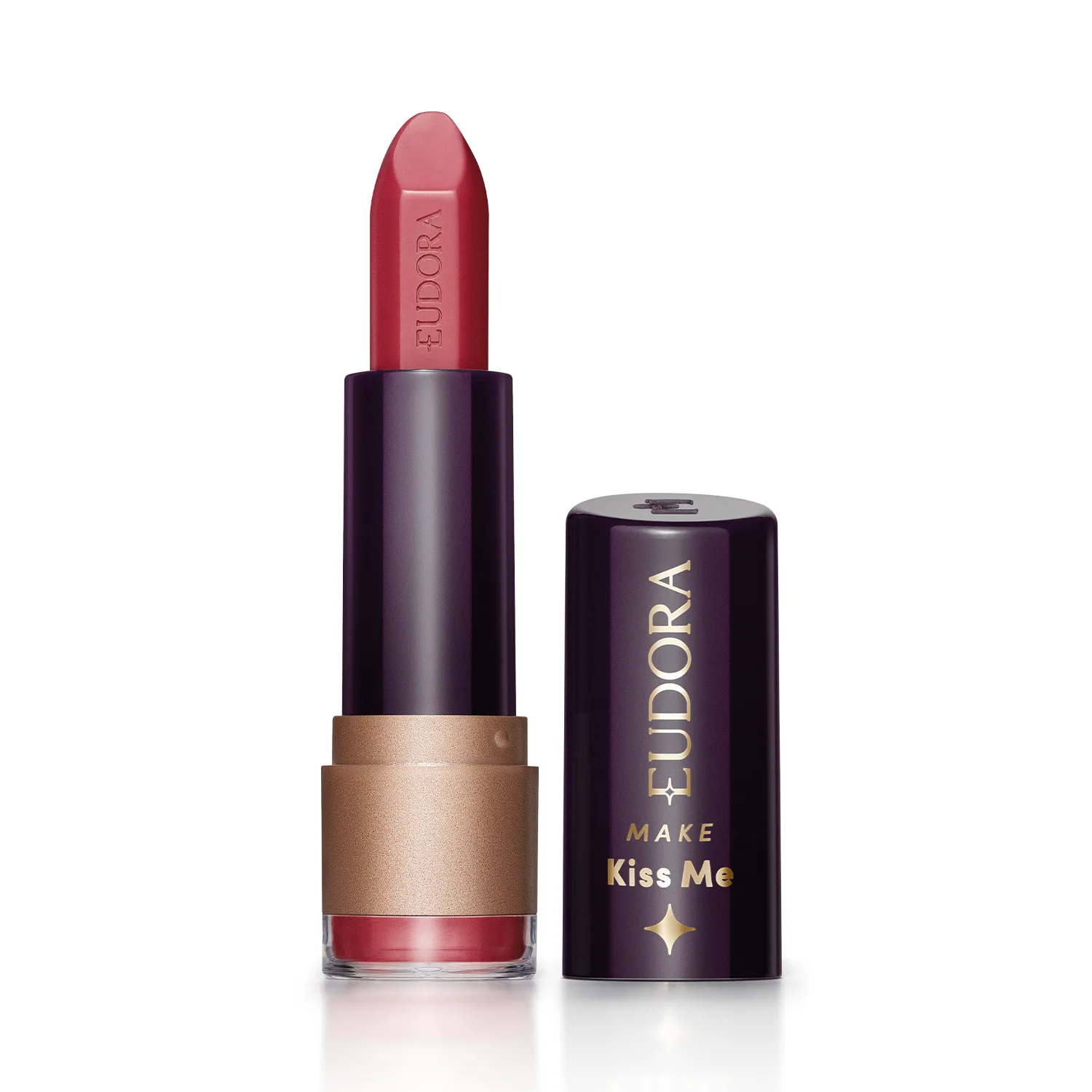 Batom Hidratante Rosa Atitude Eudora Make Kiss Me 3,7G