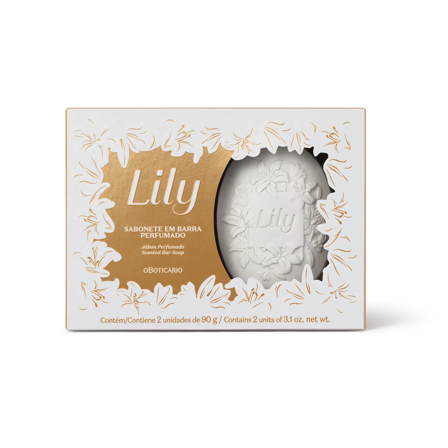 Sabonete Em Barra Perfumado Lily 2X90G