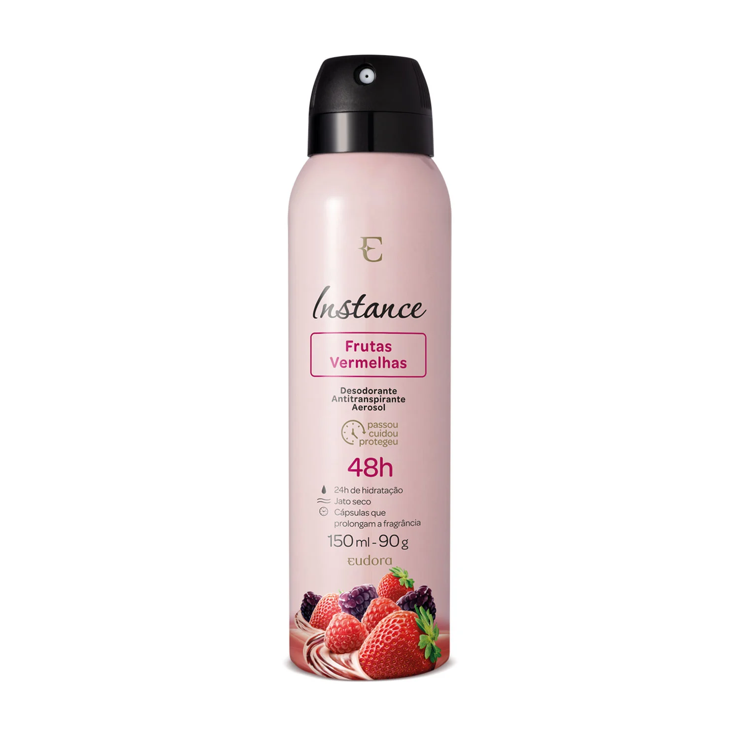 Desodorante Antitranspirante Aerossol Instance Frutas Vermelhas 150Ml/90G 2