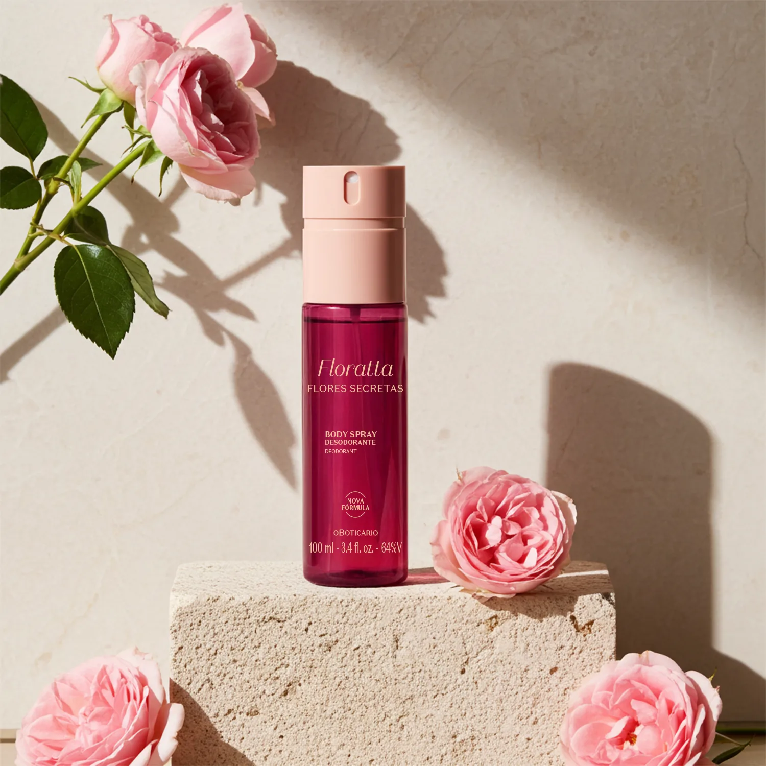 Body Spray Desodorante Floratta Flores Secretas 100Ml 2