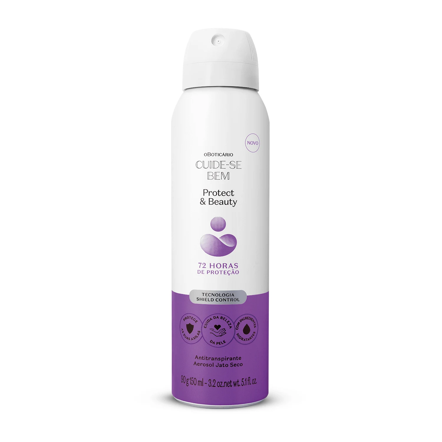 Desodorante Antitranspirante Aerosol Cuide-Se Bem Protect And Care 90G/150Ml