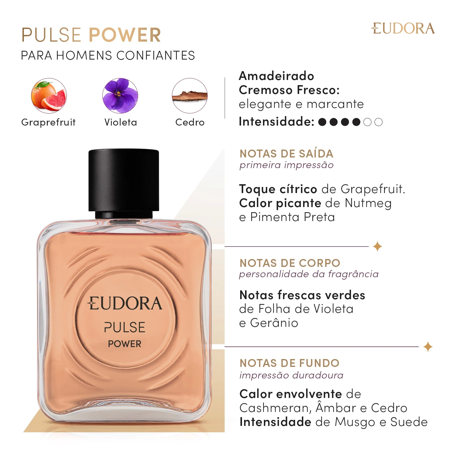 Pulse Power Desodorante Colônia 100Ml 2