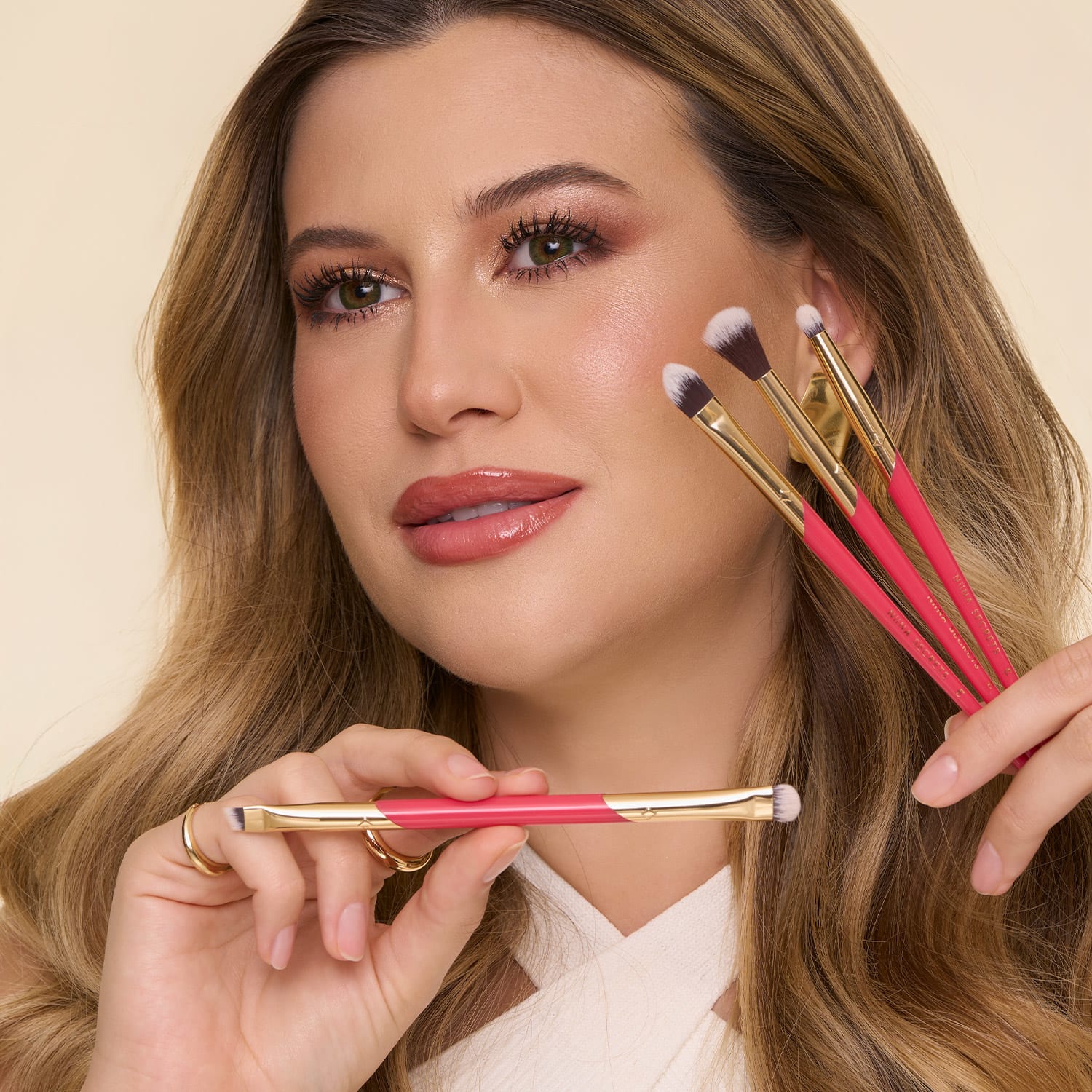 Kit Pincéis Para Olhos Secret Pink Niina Secrets 2