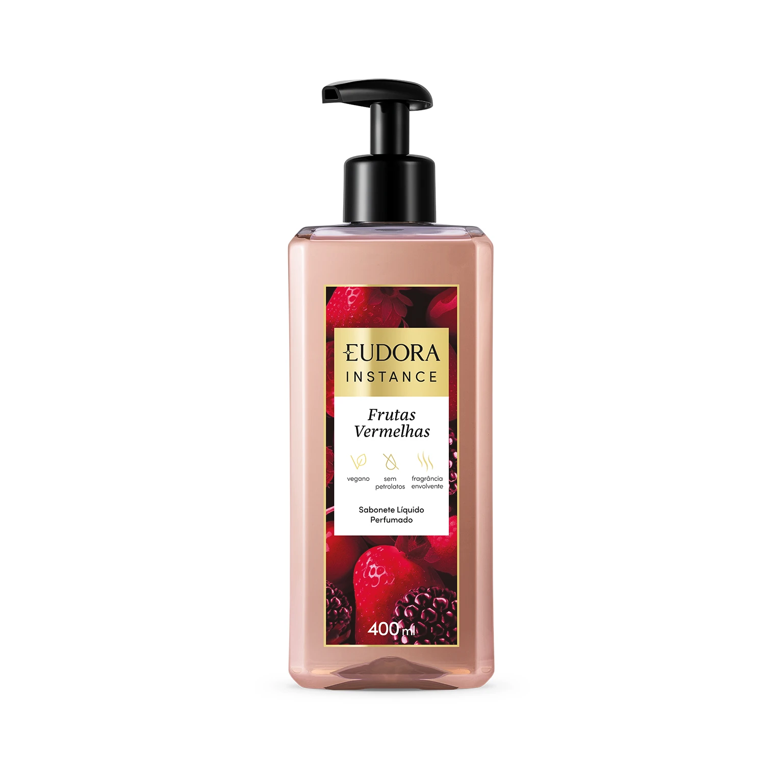 Eudora Instance Frutas Vermelhas - Sabonetelíquido Perfumado 400Ml