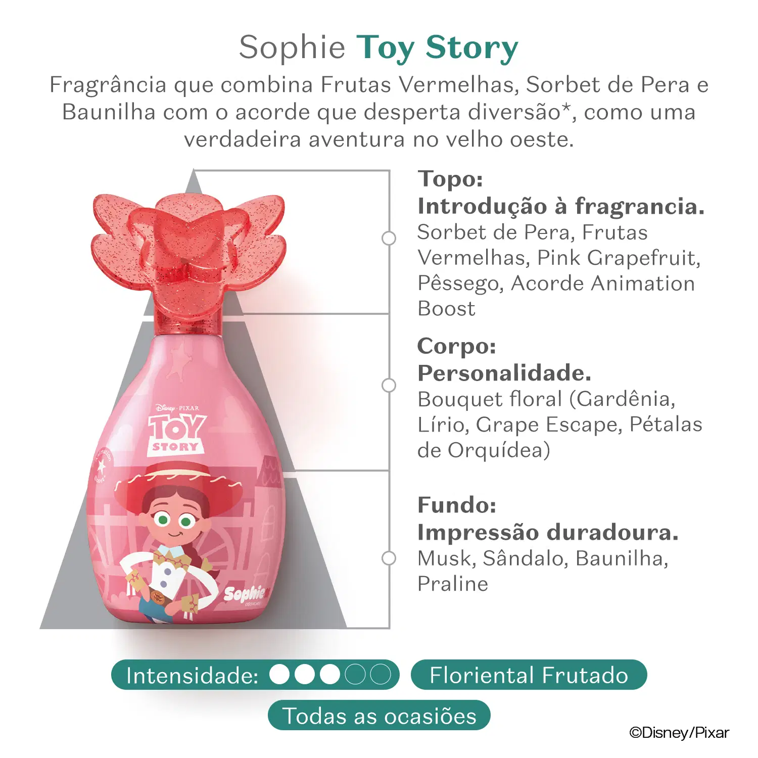 Colônia Infantil Toy Story Sophie Vaqueira Valente 100Ml 3