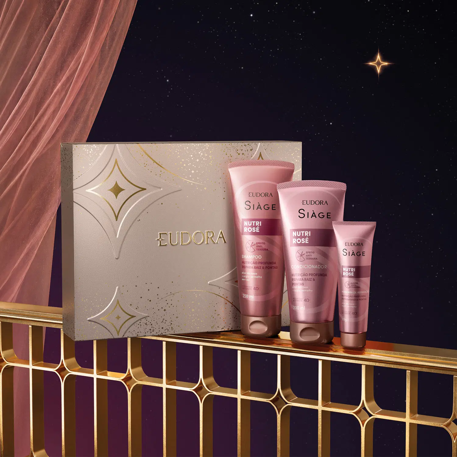 Kit Presente Natal Siàge Nutri Rosé (3 Itens) 2